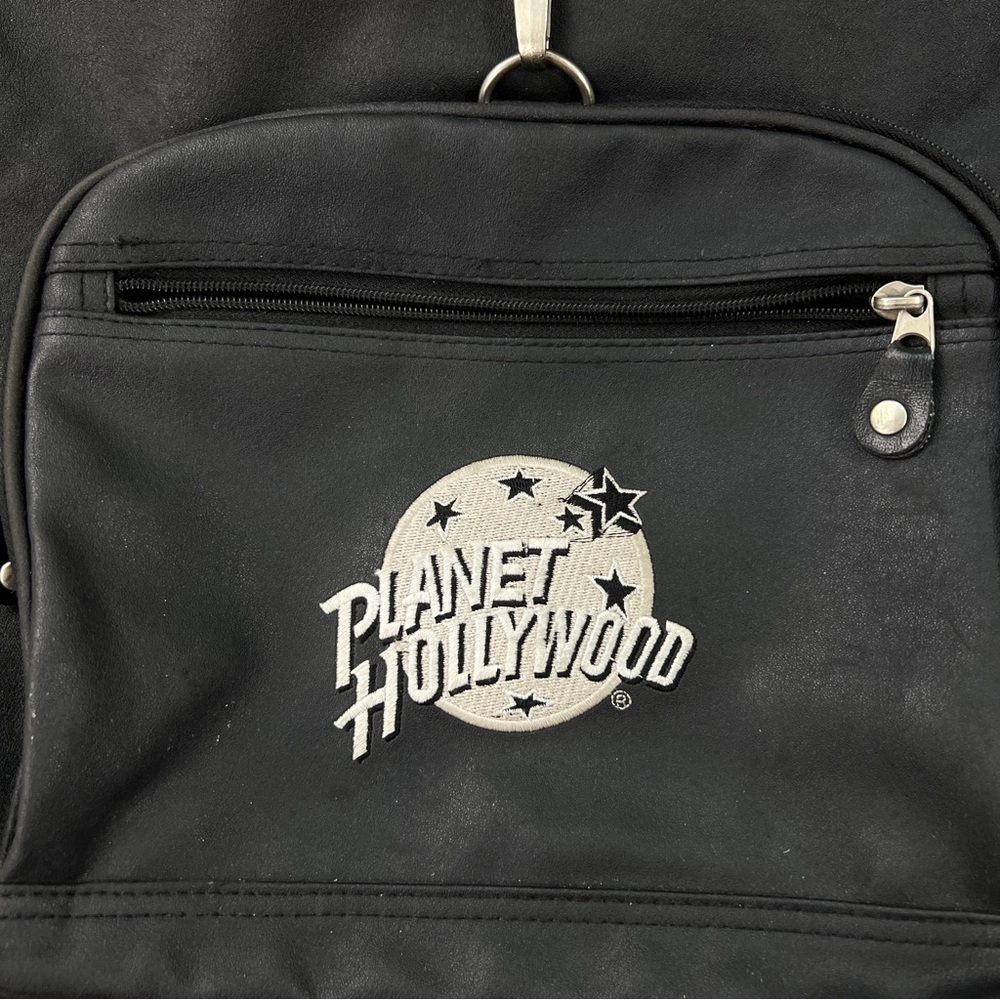 PLANET HOLLYWOOD Embroidered Leather Backpack - Picture 5 of 8
